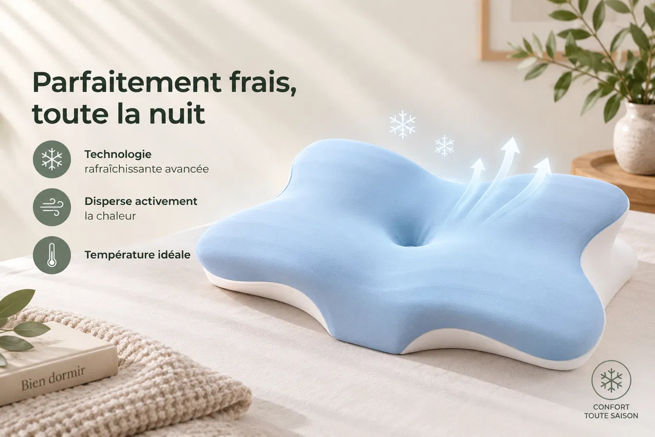 Oreiller Papillon Ergonomique - vue arrière
